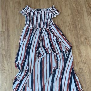 Over the shoulder romper